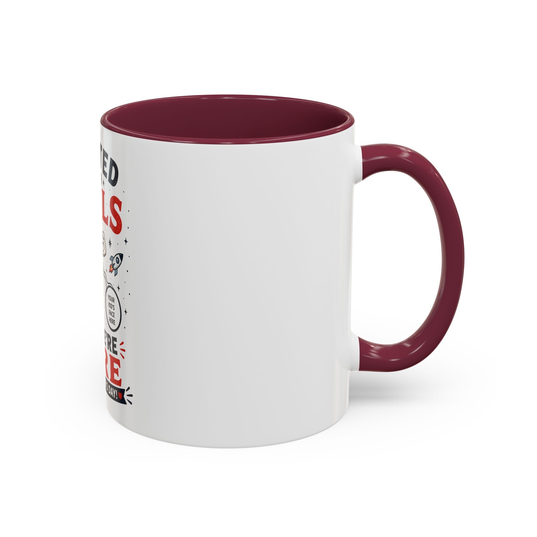 Funny Father’s Day Mug — "Started in Your Balls..." Add Your Own Photos